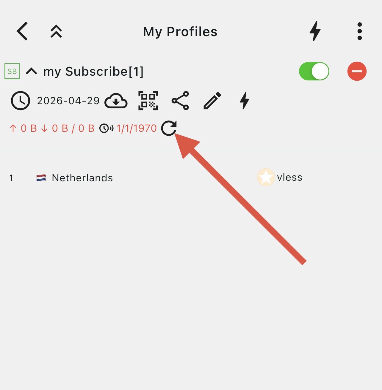 Update profile