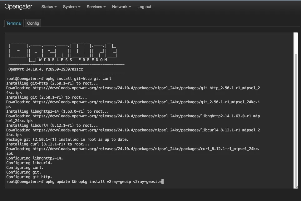 Install geodata